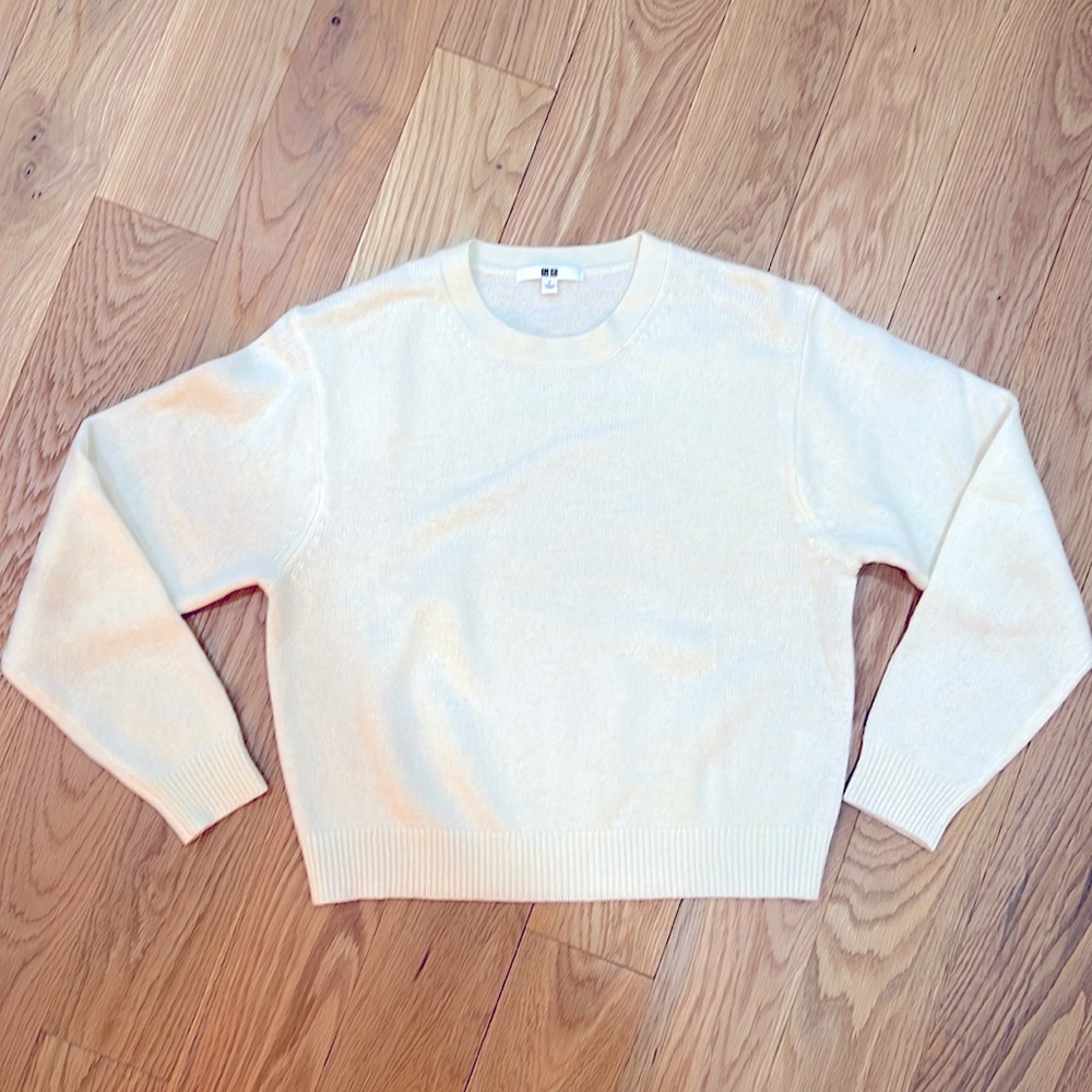 Cream sweater size small